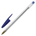 Ручка шариковая STAFF "Basic Budget BP-04", СИНЯЯ, линия письма 0,5 мм, с штрихкодом, 143868 143868