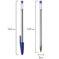 Ручка шариковая STAFF "Basic Budget BP-04", СИНЯЯ, линия письма 0,5 мм, с штрихкодом, 143868 143868