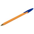 Ручка шариковая STAFF "Basic Orange BP-01", письмо 750 метров, СИНЯЯ, длина корпуса 14 см, узел 1 мм, 143740 143740