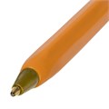 Ручка шариковая STAFF "Basic Orange BP-01", письмо 750 метров, СИНЯЯ, длина корпуса 14 см, узел 1 мм, 143740 143740