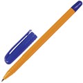 Ручка шариковая STAFF "EVERYDAY BP-247 Orange", СИНЯЯ, шестигранная, корпус оранжевый, линия письма 0,5 мм, 142661 142661