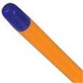 Ручка шариковая STAFF "EVERYDAY BP-247 Orange", СИНЯЯ, шестигранная, корпус оранжевый, линия письма 0,5 мм, 142661 142661