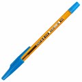 Ручка шариковая STAFF AA-927 ORANGE, СИНЯЯ, корпус тонированный оранжевый, узел 0,7 мм, линия письма 0,35 мм, 144075 144075