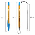 Ручка шариковая STAFF AA-927 ORANGE, СИНЯЯ, корпус тонированный оранжевый, узел 0,7 мм, линия письма 0,35 мм, 144075 144075