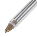 Ручка шариковая STAFF Basic Budget BP-02, письмо 500 м, СИНЯЯ, длина корпуса 13,5 см, линия письма 0,5 мм, 143758 143758