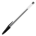 Ручка шариковая STAFF Basic Budget BP-02, письмо 500 м, ЧЕРНАЯ, длина корпуса 13,5 см, линия письма 0,5 мм, 143759 143759