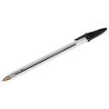 Ручка шариковая STAFF Basic Budget BP-02, письмо 500 м, ЧЕРНАЯ, длина корпуса 13,5 см, линия письма 0,5 мм, 143759 143759