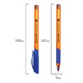 Ручка шариковая масляная BRAUBERG "Extra Glide GT Tone Orange", СИНЯЯ, узел 0,7 мм, линия письма 0,35 мм, 142923 142923