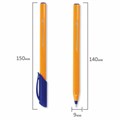 Ручка шариковая масляная BRAUBERG "Extra Glide Orange", СИНЯЯ, трехгранная, узел 0,7 мм, линия письма 0,35 мм, 142925 142925