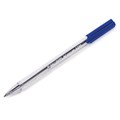 Ручка шариковая масляная BRAUBERG "Marine Classic", СИНЯЯ, трехгранная, корпус прозрачный, узел 0,7 мм, линия письма 0,5 мм, 141707 141707