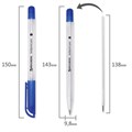 Ручка шариковая масляная BRAUBERG "Olive Pen", СИНЯЯ, корпус прозрачный, 0,7 мм, линия 0,35 мм, 141476 141476