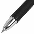 Ручка шариковая масляная BRAUBERG "Techno-X 925", СИНЯЯ, корпус черный, серебристые детали, линия 0,5 мм, 144224 144224