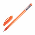 Ручка шариковая масляная BRAUBERG STRIPES, СИНЯЯ, корпус ассорти, узел 0,7 мм, линия письма 0,35 мм, 143736 143736