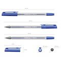 Ручка шариковая масляная ERICH KRAUSE "Ultra-10", СИНЯЯ, корпус прозрачный, узел 0,7 мм, линия письма 0,26 мм, 13873 141247
