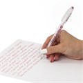 Ручка шариковая масляная PENSAN "Global-21", КРАСНАЯ, корпус прозрачный, узел 0,5 мм, линия письма 0,3 мм, 2221, 2221/12 142704