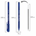Ручка шариковая масляная PENSAN Star Tech, СИНЯЯ, игольчатый узел 1 мм, линия 0,8 мм, 2260/12 143389