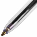 Ручка шариковая масляная STAFF "Basic BP-962", СИНЯЯ, корпус прозрачный, узел 1 мм, линия письма 0,7 мм, 142962 142962