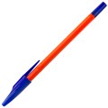 Ручка шариковая масляная STAFF "Basic OBP-679", СИНЯЯ, корпус оранжевый, узел 1 мм, линия письма 0,7 мм, 142679 142679