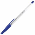 Ручка шариковая масляная STAFF "EVERYDAY" OBP-226, СИНЯЯ, корпус прозрачный, игольчатый узел 0,7 мм, линия письма 0,35 мм, 141705 141705