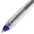 Ручка шариковая масляная STAFF "EVERYDAY" OBP-226, СИНЯЯ, корпус прозрачный, игольчатый узел 0,7 мм, линия письма 0,35 мм, 141705 141705