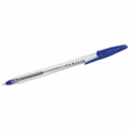 Ручка шариковая масляная STAFF "EVERYDAY" OBP-226, СИНЯЯ, корпус прозрачный, игольчатый узел 0,7 мм, линия письма 0,35 мм, 141705 141705