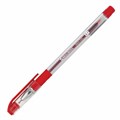 Ручка шариковая масляная с грипом BRAUBERG "Max-Oil", КРАСНАЯ, игольчатый узел 0,7 мм, линия письма 0,35 мм, 142143 142143