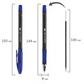 Ручка шариковая масляная с грипом BRAUBERG "Model-XL PRO", СИНЯЯ, узел 0,5 мм, линия письма 0,25 мм, 143249 143249
