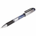 Ручка шариковая масляная с грипом BRAUBERG "Signature", СИНЯЯ, печать, узел 0,7 мм, линия письма 0,35 мм, 142688 142688