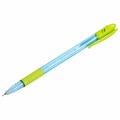 Ручка шариковая масляная с грипом BRAUBERG GLASSY PASTEL MIX, СИНЯЯ, корпус ассорти, линия 0,35 мм,144105 144105
