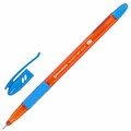 Ручка шариковая масляная с грипом BRAUBERG GLASSY SKY BLUE, СВЕТЛО-СИНЯЯ, узел 0,7 мм, линия письма 0,35 мм, 144107 144107