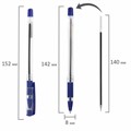 Ручка шариковая масляная с грипом STAFF "Basic OBP-11", СИНЯЯ, узел 1 мм, линия письма 0,5 мм, 143744 143744