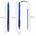 Ручка шариковая масляная с грипом STAFF "Manager OBP-10", СИНЯЯ, узел 0,7 мм, линия письма 0,35 мм, 143743 143743