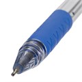 Ручка шариковая масляная с грипом STAFF "OBP-279", СИНЯЯ, игольчатый узел 0,7 мм, линия письма 0,35 мм, 142988 142988