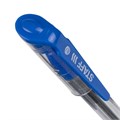 Ручка шариковая масляная с грипом STAFF "OBP-279", СИНЯЯ, игольчатый узел 0,7 мм, линия письма 0,35 мм, 142988 142988