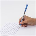 Ручка шариковая масляная с грипом STAFF "OBP-279", СИНЯЯ, игольчатый узел 0,7 мм, линия письма 0,35 мм, 142988 142988