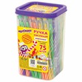 Ручка шариковая масляная ЮНЛАНДИЯ "CANDY", СИНЯЯ, корпус ассорти, узел 0,6 мм, линия письма 0,3 мм, 143019 143019