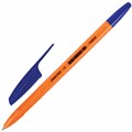 Ручка шариковая ОФИСМАГ "X-333 Orange", СИНЯЯ, корпус оранжевый, узел 1 мм, линия письма 0,5 мм, 143228 143228