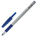 Ручка шариковая с грипом BRAUBERG "i-STICK POINT", СИНЯЯ, корпус серый, игольчатый узел 0,7 мм, линия письма 0,35 мм, 144021 144021