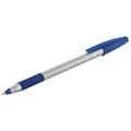 Ручка шариковая с грипом BRAUBERG "i-STICK POINT", СИНЯЯ, корпус серый, игольчатый узел 0,7 мм, линия письма 0,35 мм, 144021 144021