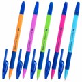 Ручка шариковая с грипом BRAUBERG "ULTRA GT MIX", СИНЯЯ, корпус ассорти, линия 0,35 мм, 144055 144055