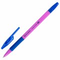 Ручка шариковая с грипом BRAUBERG "ULTRA GT MIX", СИНЯЯ, корпус ассорти, линия 0,35 мм, 144055 144055