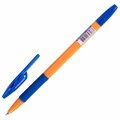 Ручка шариковая с грипом BRAUBERG "ULTRA GT ORANGE", СИНЯЯ, корпус оранжевый, линия 0,35 мм, 144052 144052