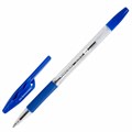 Ручка шариковая с грипом BRAUBERG "ULTRA GT", СИНЯЯ, корпус прозрачный, линия 0,5 мм, 144051 144051