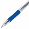 Ручка шариковая с грипом BRAUBERG "ULTRA GT", СИНЯЯ, корпус прозрачный, линия 0,5 мм, 144051 144051