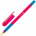 Ручка шариковая с грипом BRAUBERG "X-ONE NEON", СИНЯЯ, корпус ассорти, узел 0,5 мм, линия письма 0,35 мм, 143987 143987