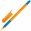 Ручка шариковая с грипом BRAUBERG "X-ONE NEON", СИНЯЯ, корпус ассорти, узел 0,5 мм, линия письма 0,35 мм, 143987 143987