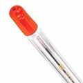Ручка шариковая с грипом BRAUBERG "X-ONE", КРАСНАЯ, корпус прозрачный, узел 0,5 мм, линия письма 0,35 мм, 143989 143989