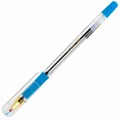 Ручка шариковая с грипом BRAUBERG "X-ONE", СИНЯЯ, корпус прозрачный, узел 0,5 мм, линия письма 0,35 мм, 143985 143985