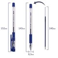 Ручка шариковая с грипом BRAUBERG "X-Writer", СИНЯЯ, узел 0,7 мм, линия письма 0,35 мм, 142403 142403