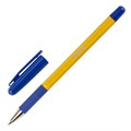 Ручка шариковая с грипом STAFF "Basic BP-14 Orange", СИНЯЯ, узел 0,7 мм, линия письма 0,35 мм, 143747 143747